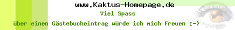 Kaktus-Gästebuch-Banner